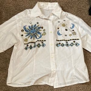 long sleeve white cover up